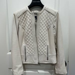 Cole Haan XS Lambskin Leather Jacket.